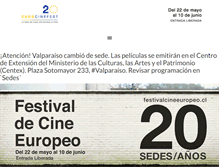 Tablet Screenshot of festivalcineeuropeo.cl